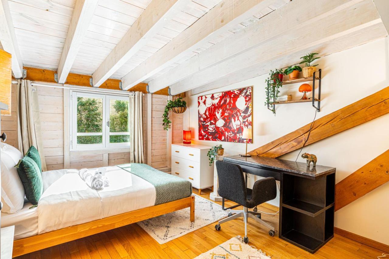Art & Curiosity Cabinet Style Appartement With Paris View, Villa Des Ammonites 默东 外观 照片