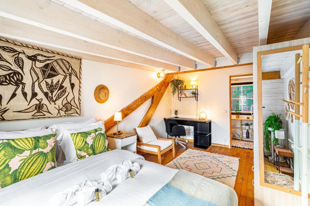 Art & Curiosity Cabinet Style Appartement With Paris View, Villa Des Ammonites 默东 外观 照片